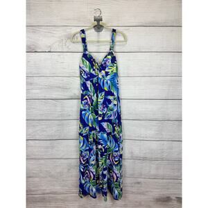 Harlow & Rose Women's Tropical Vacation Maxi Dress Size Large